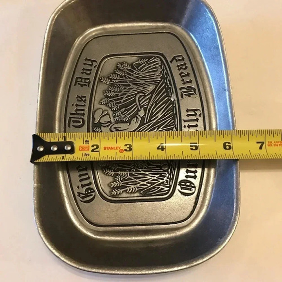 Pewtarex Pewter Bread Serving Our Daily Bread - Picture 7 of 8